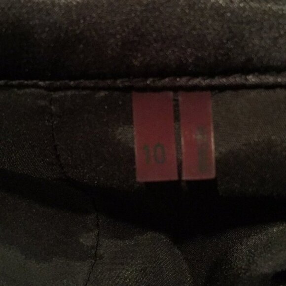 π€ Tahari Womenβs Black A-Line Skirt w/ Satin Waistband & Tie Belt | Size M π€ - Picture 7 of 8